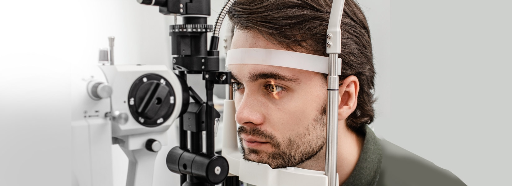 young man during eye exam in Zillah